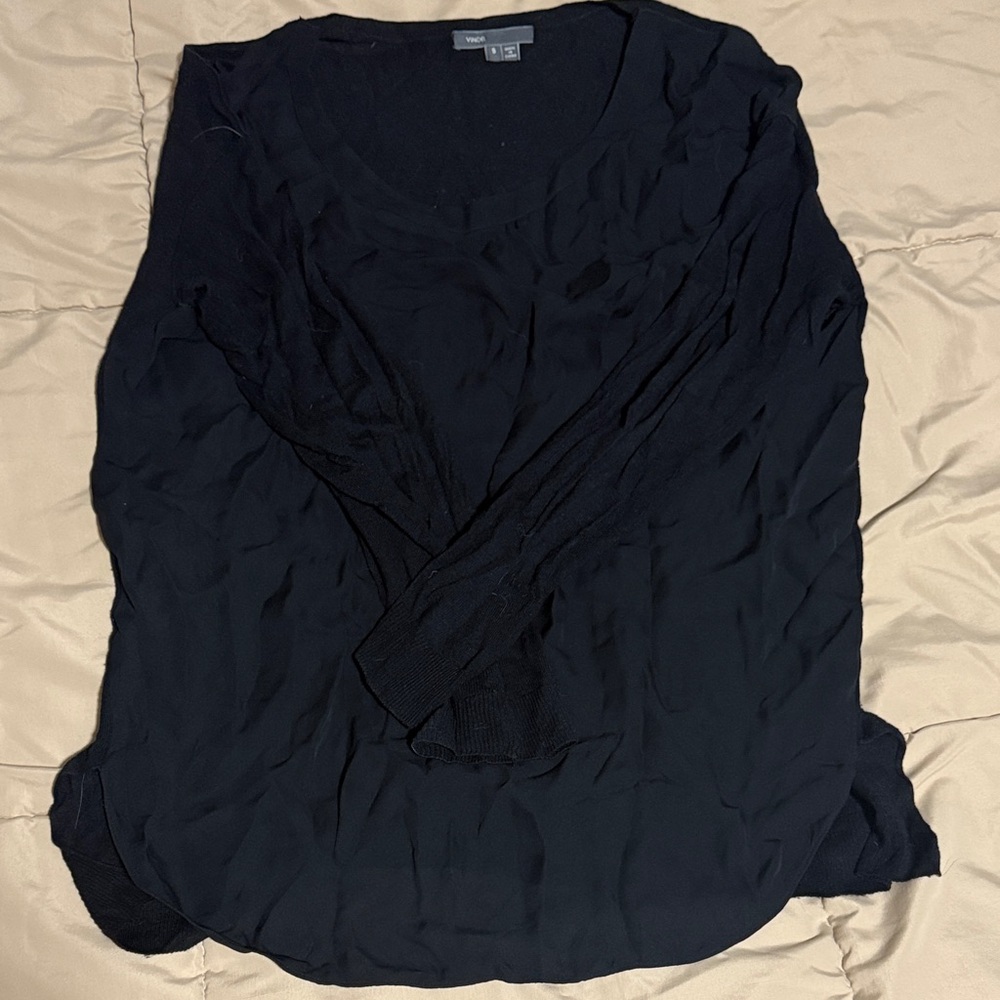 Vince Black Women's Blouse